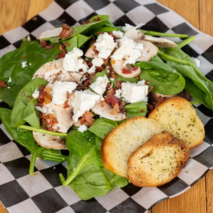 SPINACH BACON SALAD.
